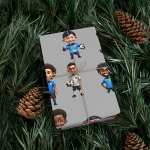 Football (Soccer) Gift Wrap Paper | FREE US SHIPPING
