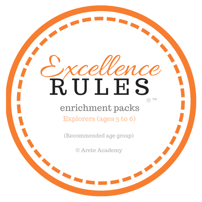 Excellence RULES enrichment pack | Explorers | ages 3 to 6